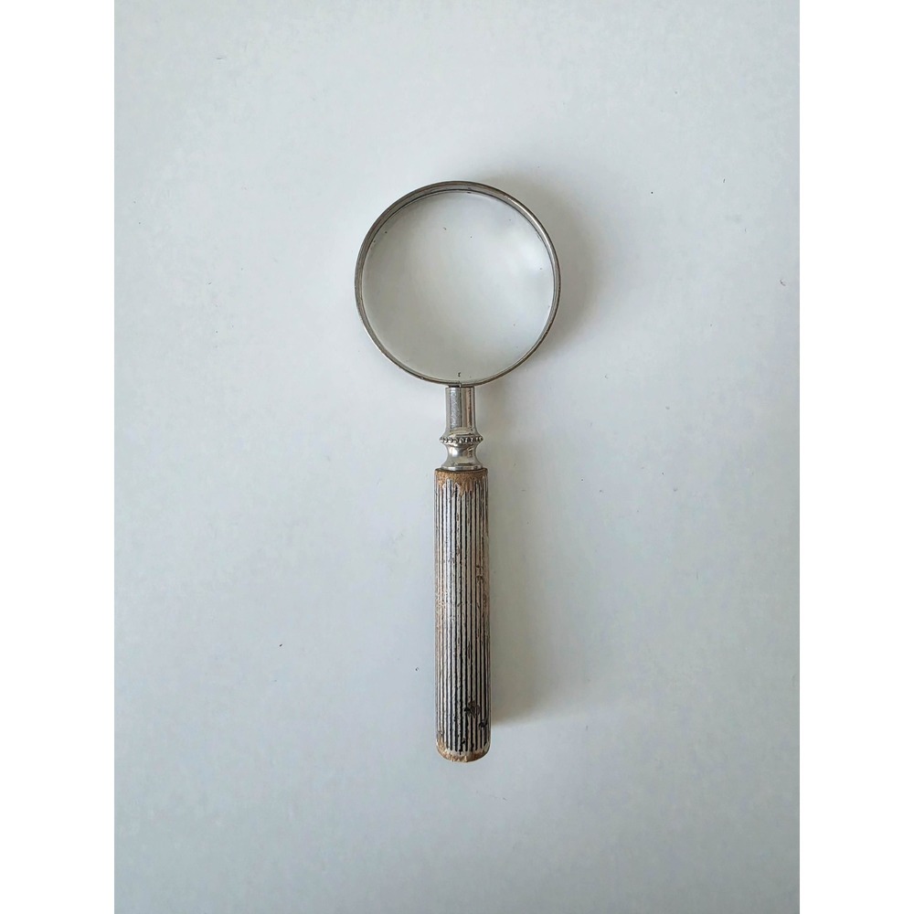 Vintage Bausch & Lomb Optical Company Silver Tone Magnifying Glass